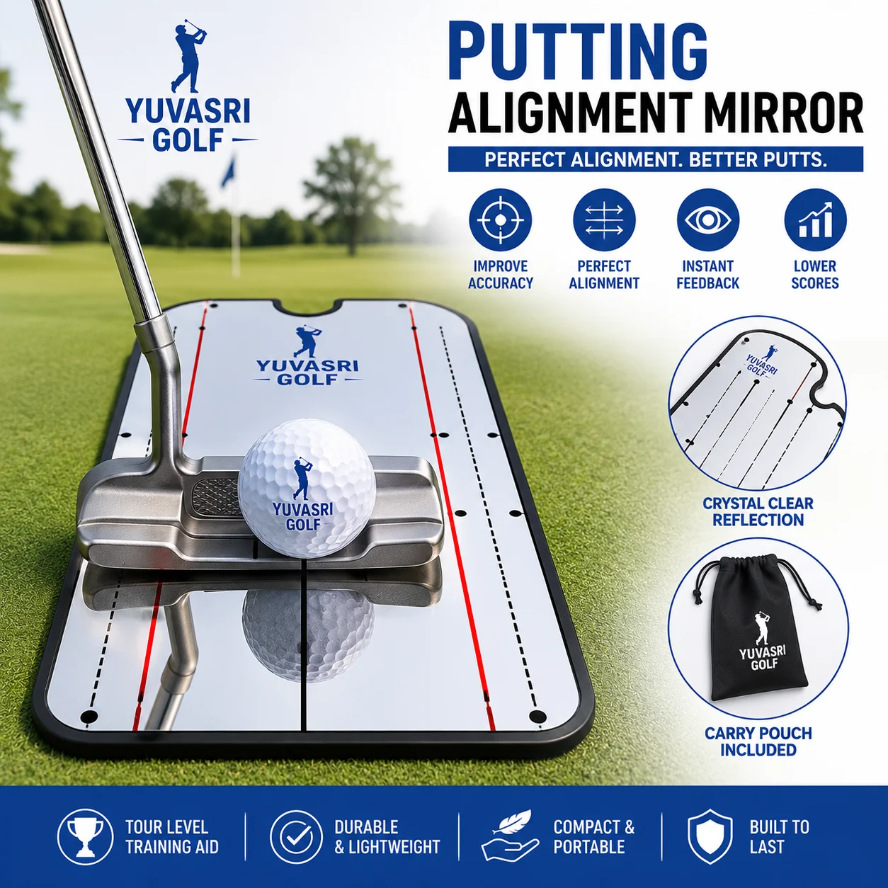 Putting Alignment Mirror