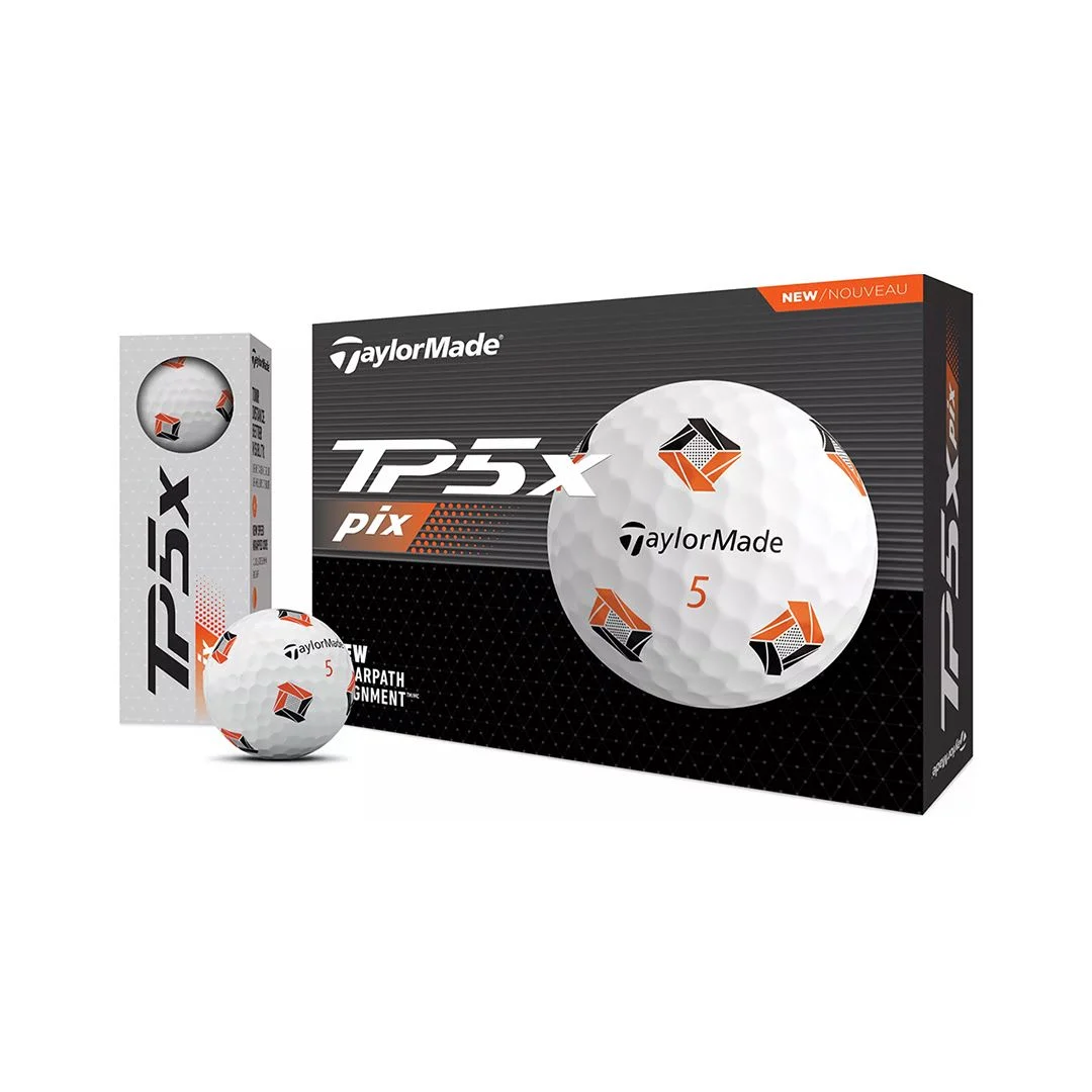 Taylormade TP5x Pix 3.0 Golf Balls - White
