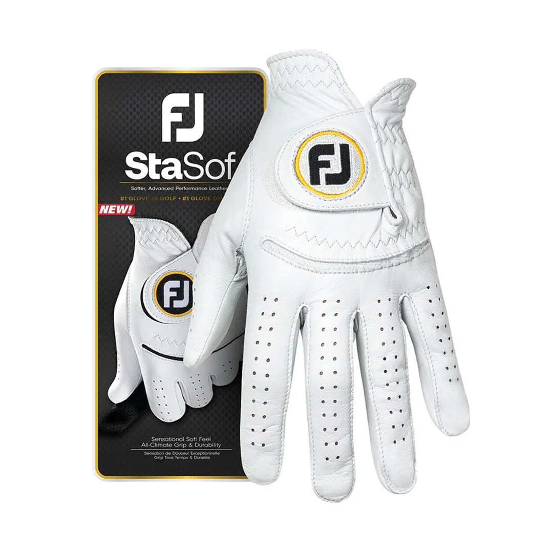 FootJoy Men's StaSof Golf Glove - White