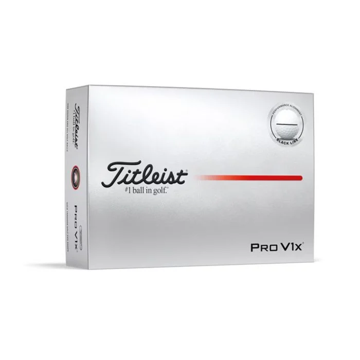 Titleist Pro V1x Golf Performance Alignment Balls - Black Line
