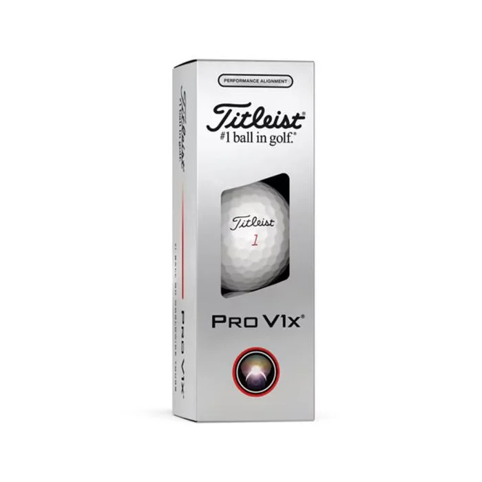 Titleist Pro V1x Golf Performance Alignment Balls - Black Line