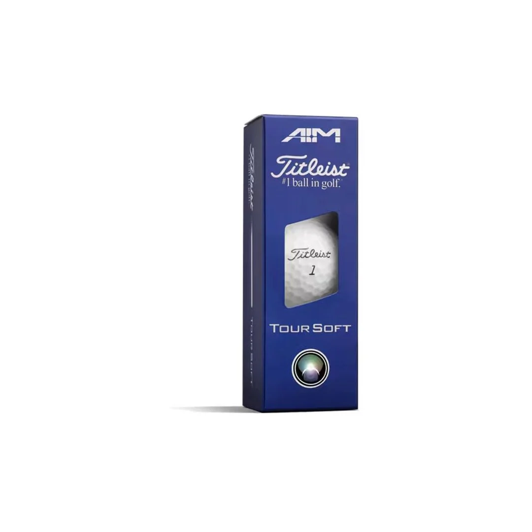 Titleist Tour Soft AIM Performance Golf Balls - Blue Line - Image 4