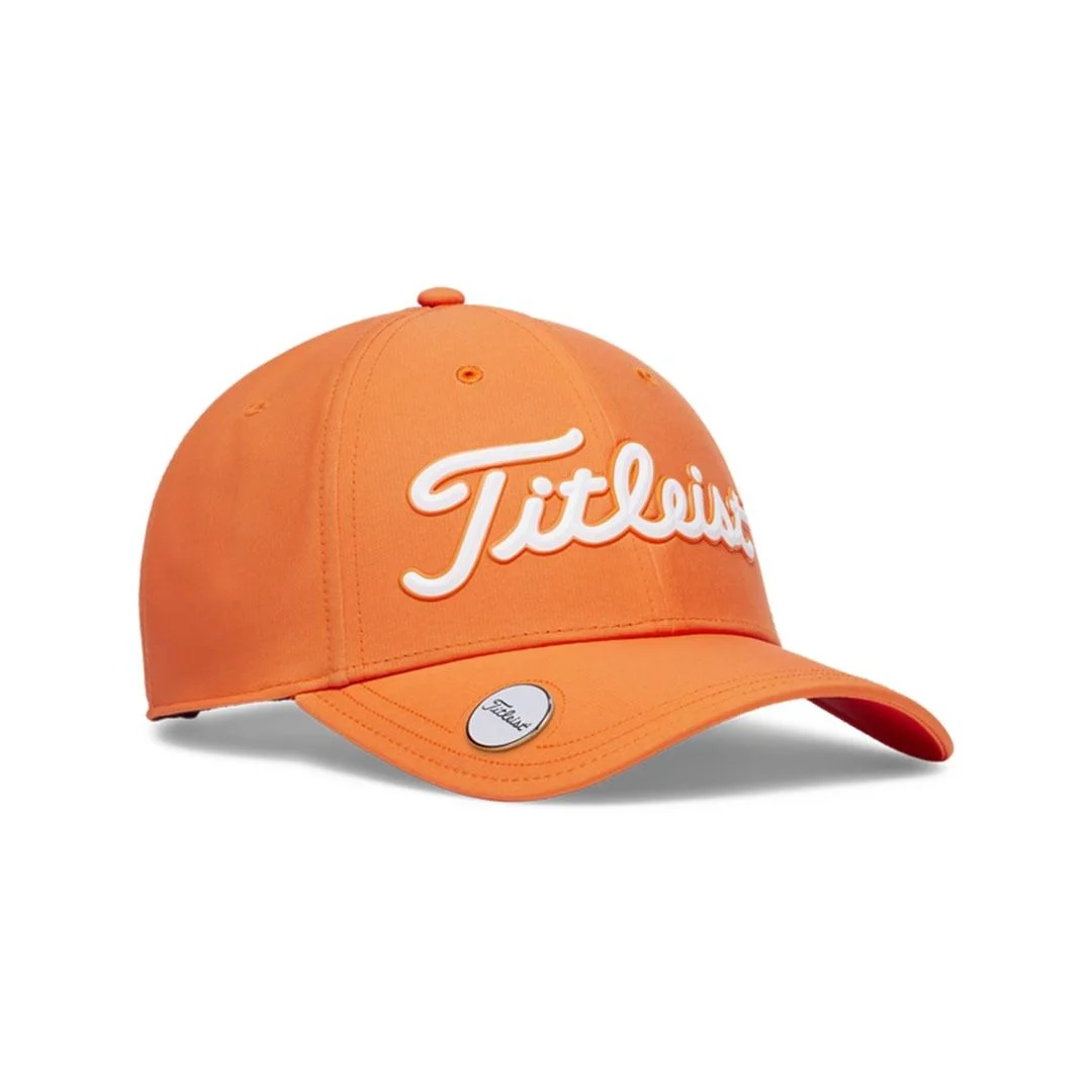 Titleist Men's Players Performance Ball Marker Adjustable Cap - Flame/White