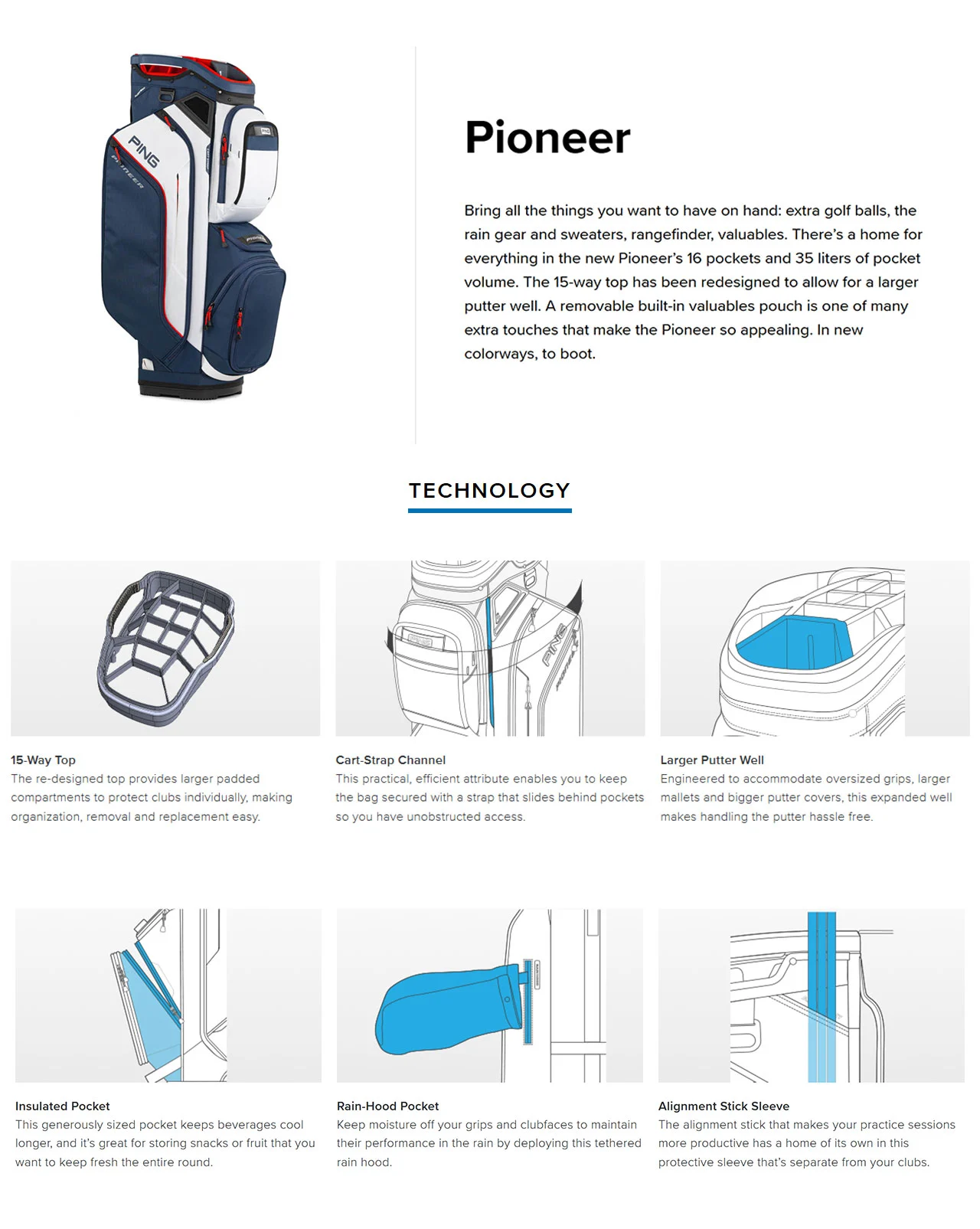 Ping Pioneer Cart Bag - Image 14