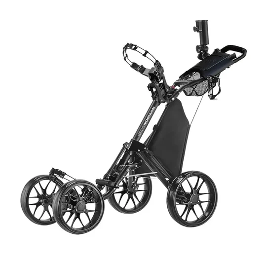 Greg Norman ONE Pro One-Click Folding 4-Wheel Golf Push Trolley - Image 2