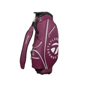 Taylormade Circle Logo Golf Cart Bag - Burgundy