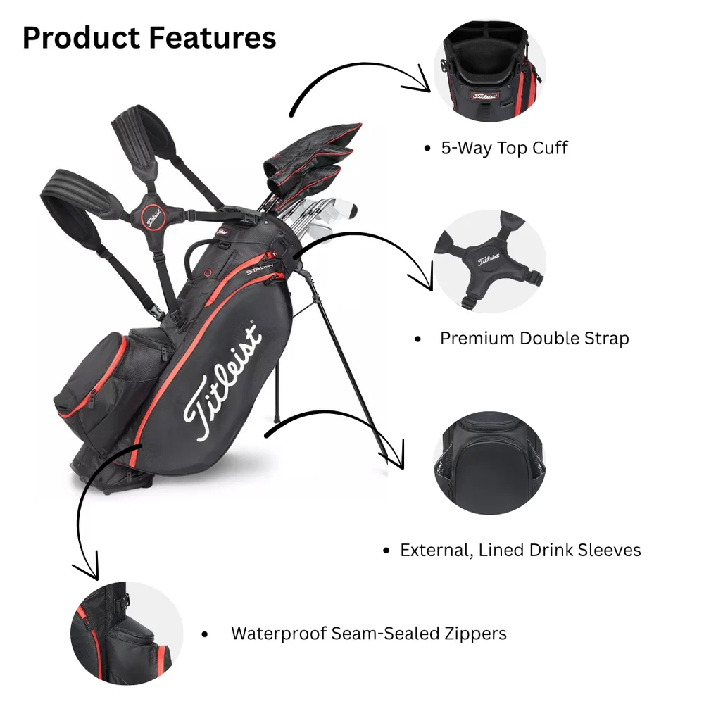 Titleist Players 5 StaDry Stand Bag - Image 4