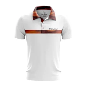 Stromberg Sunset Bite Men’s Golf Polo – White