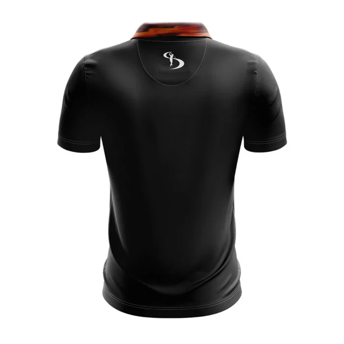 Stromberg Sunset Bite Black Golf Polo Shirt Sunset/Black