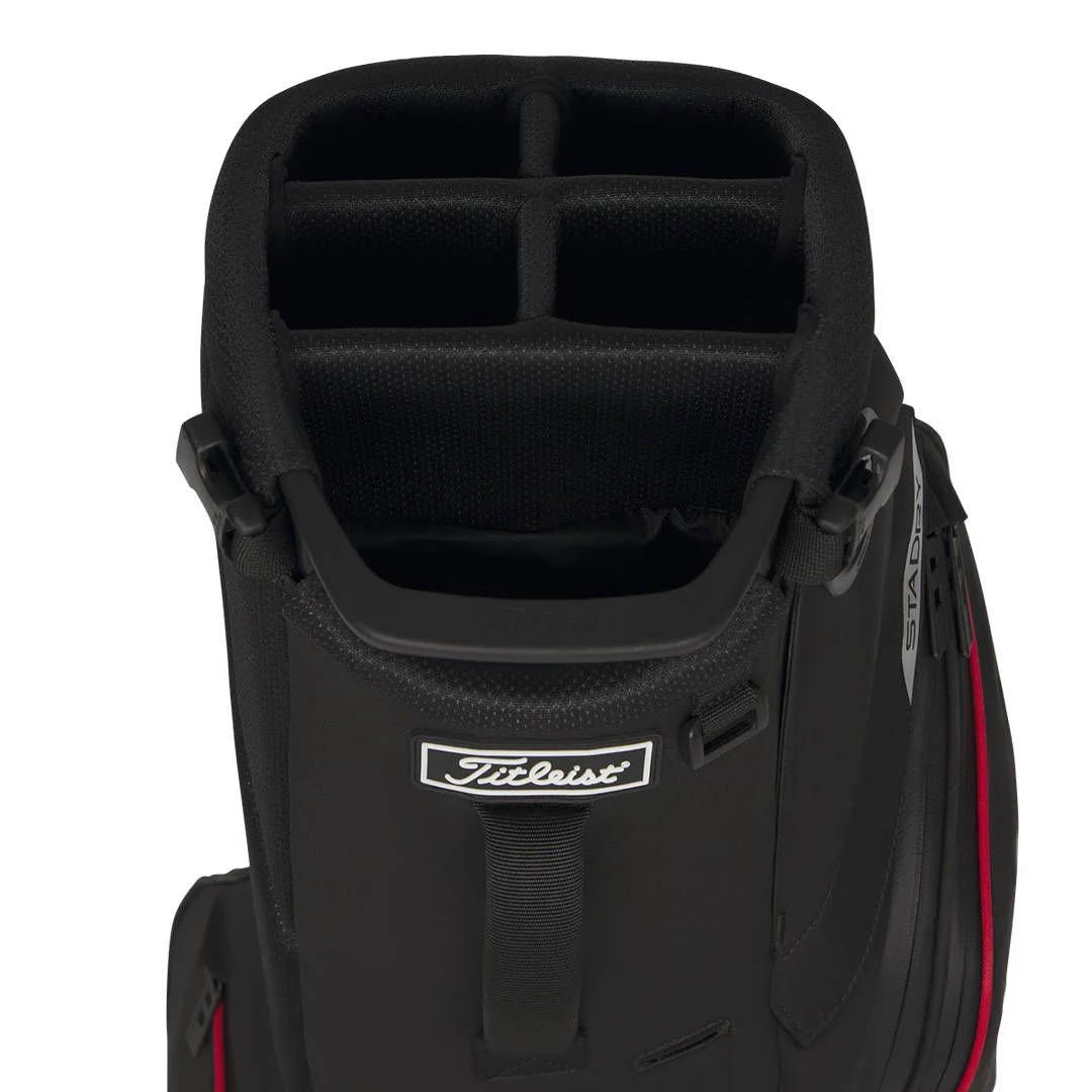 Titleist Players S5 Stradry Stand Bag - Black/Red/Graphite