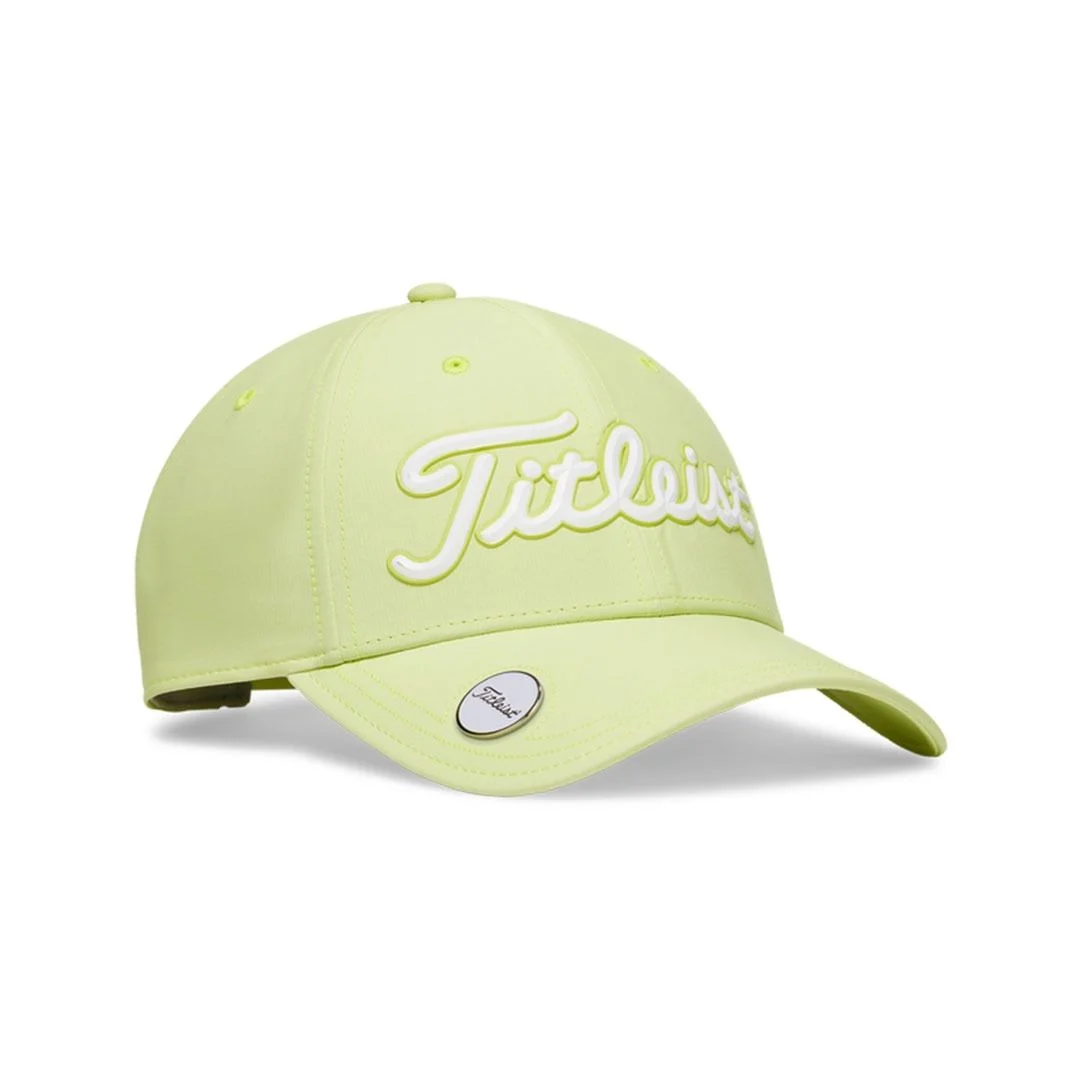 Titleist Men's Players Performance Ball Marker Adjustable Cap - Lime/White