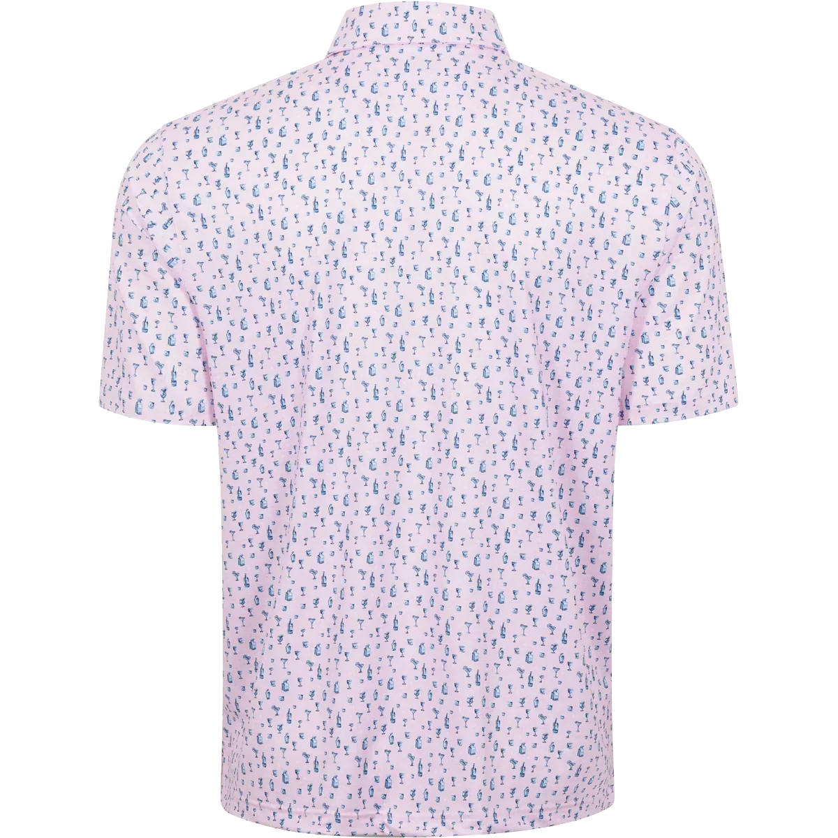 Greg Norman Men's ML75 Aloha Hour Polo Tshirt (US Size) Rose Shadow - Image 2