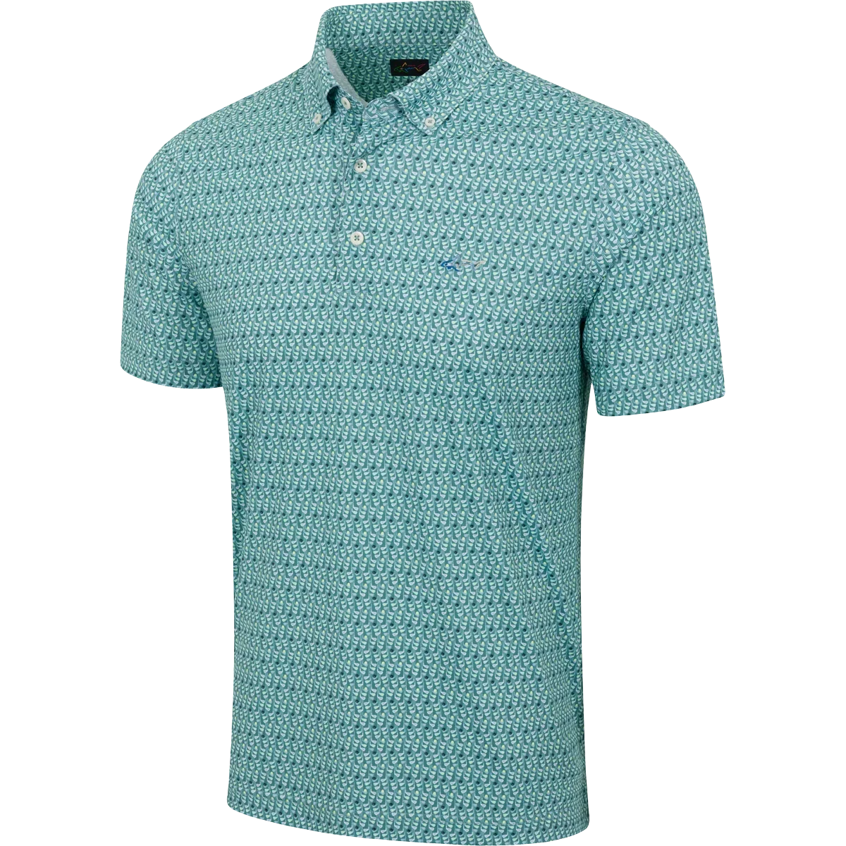 Greg Norman Irons Golf Polo (US Size) Sagebrush Green
